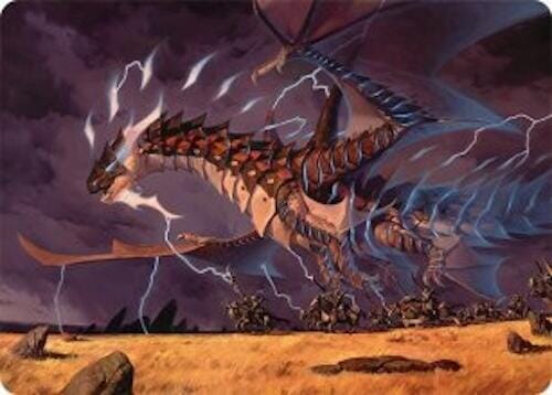 Neriv, Heart of the Storm Art Card (25/54) [Tarkir: Dragonstorm Art Series] MTG Single Magic: The Gathering  | Multizone: Comics And Games