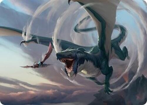 Whirlwing Stormbrood Art Card (27/54) [Tarkir: Dragonstorm Art Series] MTG Single Magic: The Gathering  | Multizone: Comics And Games