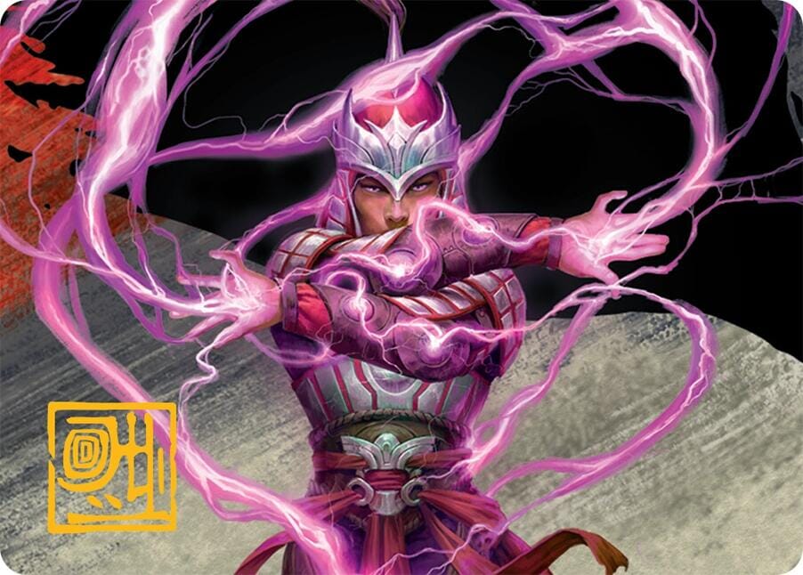 All-Out Assault Art Card (43/54) (Gold-Stamped Signature) [Tarkir: Dragonstorm Art Series] MTG Single Magic: The Gathering  | Multizone: Comics And Games