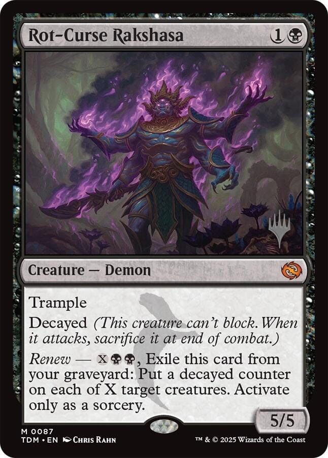 Rot-Curse Rakshasa (Promo Pack) [Tarkir: Dragonstorm Promos] MTG Single Magic: The Gathering  | Multizone: Comics And Games