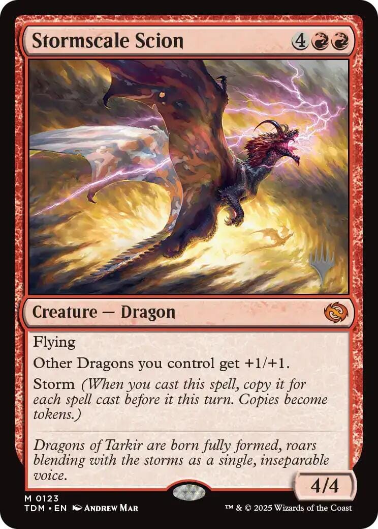 Stormscale Scion [Tarkir: Dragonstorm Promos] MTG Single Magic: The Gathering  | Multizone: Comics And Games