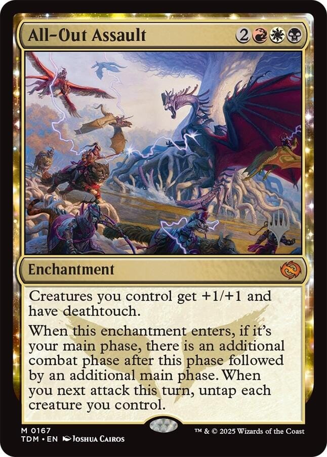 All-Out Assault [Tarkir: Dragonstorm Promos] MTG Single Magic: The Gathering  | Multizone: Comics And Games