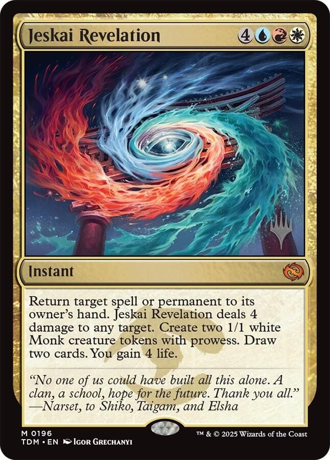 Jeskai Revelation [Tarkir: Dragonstorm Promos] MTG Single Magic: The Gathering  | Multizone: Comics And Games