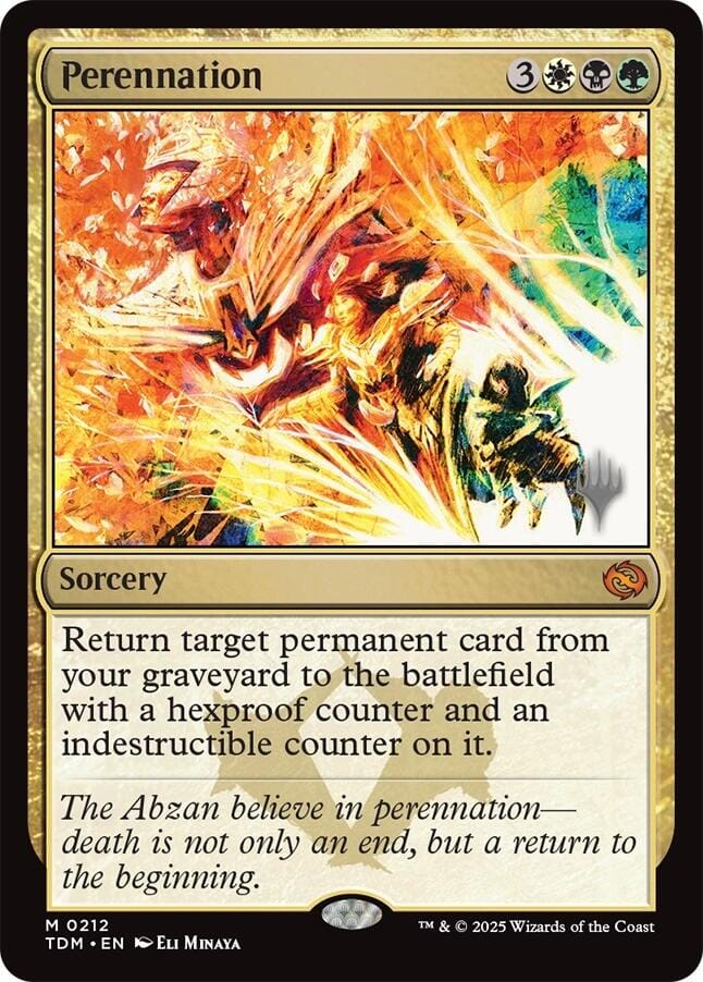 Perennation [Tarkir: Dragonstorm Promos] MTG Single Magic: The Gathering  | Multizone: Comics And Games