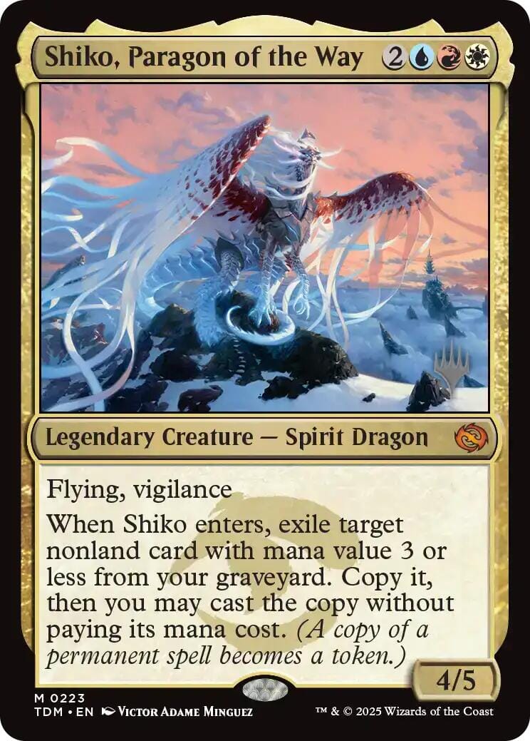 Shiko, Paragon of the Way (Promo Pack) [Tarkir: Dragonstorm Promos] MTG Single Magic: The Gathering  | Multizone: Comics And Games