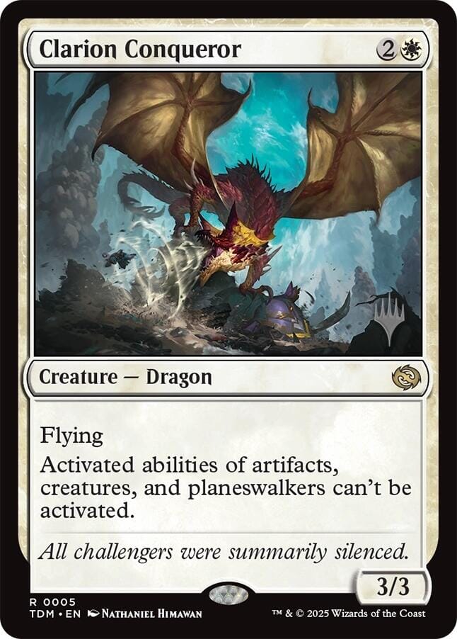 Clarion Conqueror [Tarkir: Dragonstorm Promos] MTG Single Magic: The Gathering  | Multizone: Comics And Games