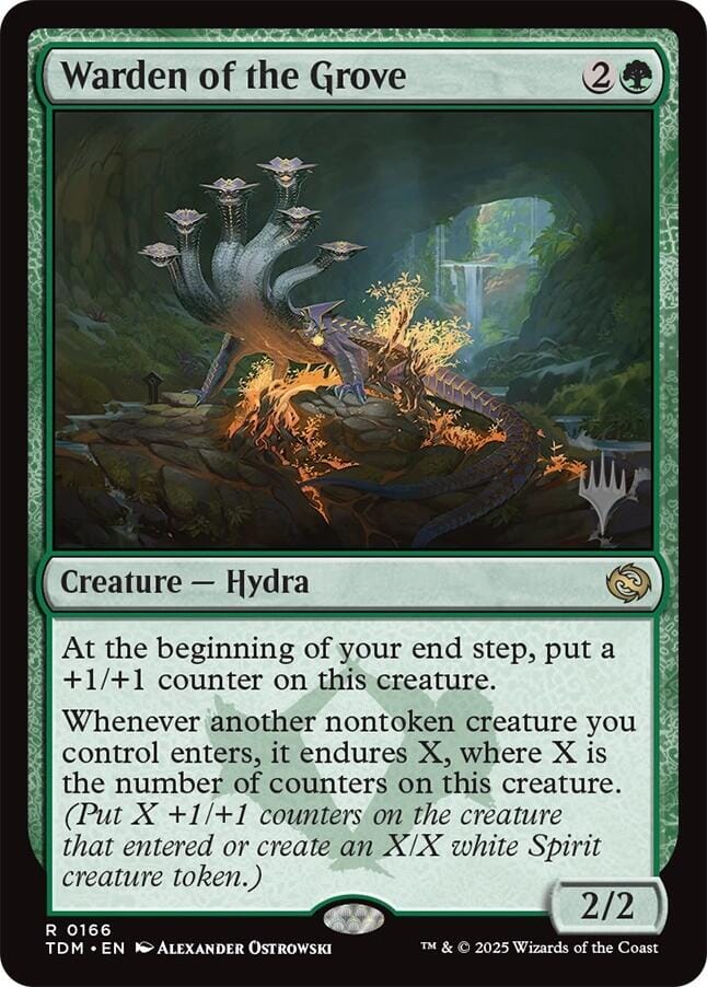 Warden of the Grove [Tarkir: Dragonstorm Promos] MTG Single Magic: The Gathering  | Multizone: Comics And Games