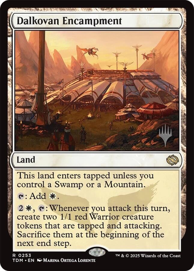 Dalkovan Encampment [Tarkir: Dragonstorm Promos] MTG Single Magic: The Gathering  | Multizone: Comics And Games