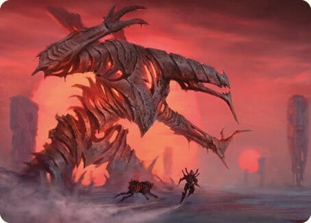Red Sun's Zenith Art Card [Phyrexia: All Will Be One Art Series] MTG Single Magic: The Gathering  | Multizone: Comics And Games