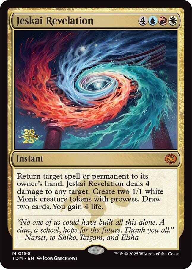Jeskai Revelation [Tarkir: Dragonstorm Prerelease Promos] MTG Single Magic: The Gathering  | Multizone: Comics And Games