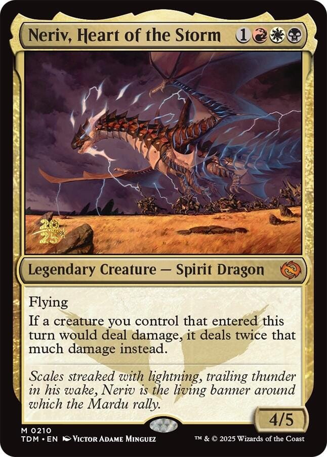 Neriv, Heart of the Storm [Tarkir: Dragonstorm Prerelease Promos] MTG Single Magic: The Gathering  | Multizone: Comics And Games