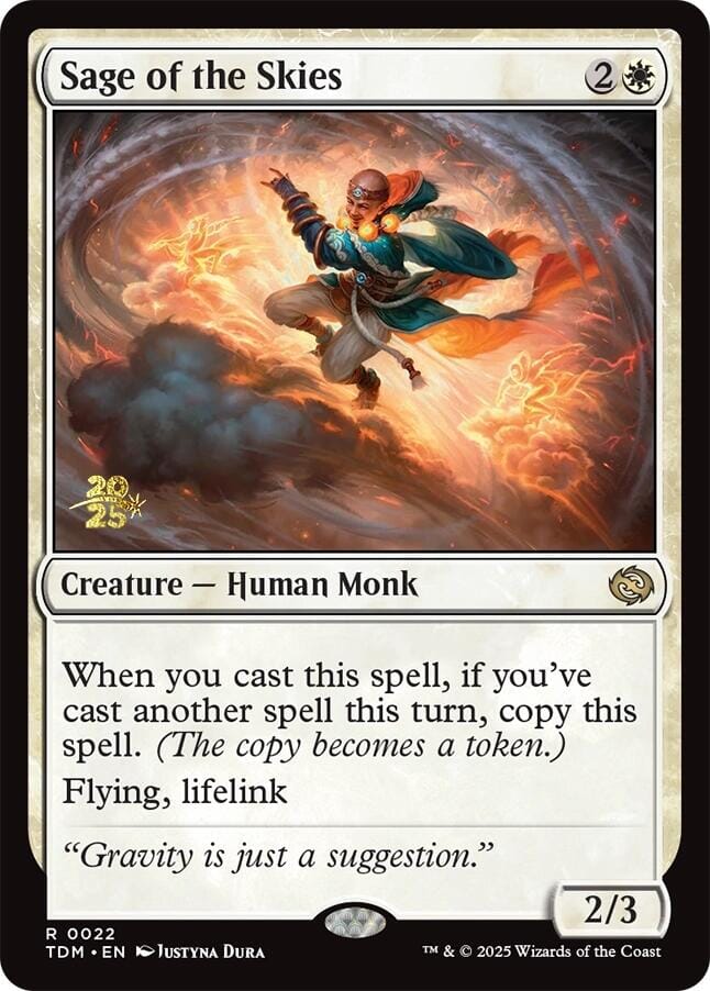 Sage of the Skies [Tarkir: Dragonstorm Prerelease Promos] MTG Single Magic: The Gathering  | Multizone: Comics And Games