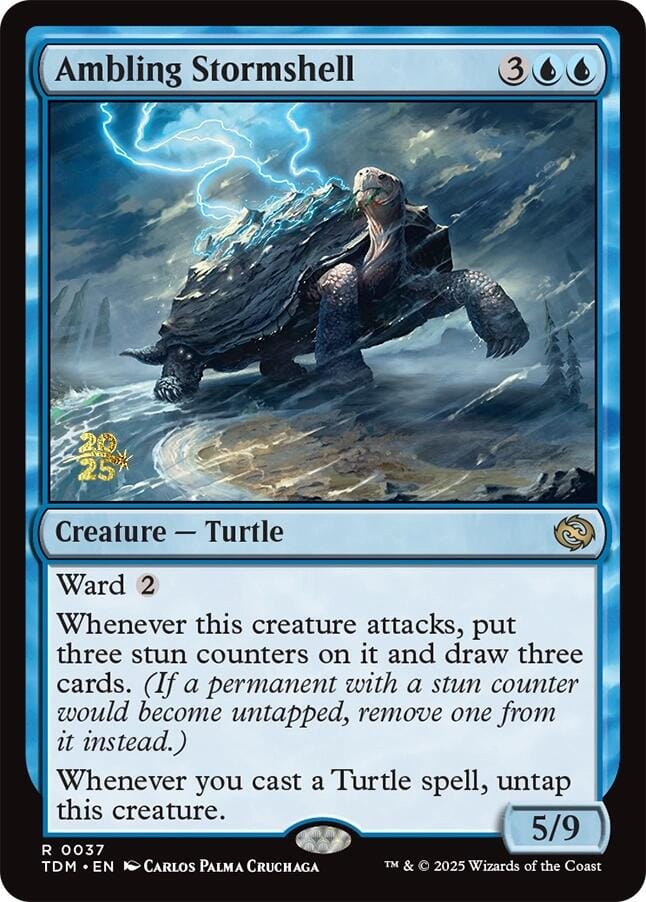 Ambling Stormshell [Tarkir: Dragonstorm Prerelease Promos] MTG Single Magic: The Gathering  | Multizone: Comics And Games