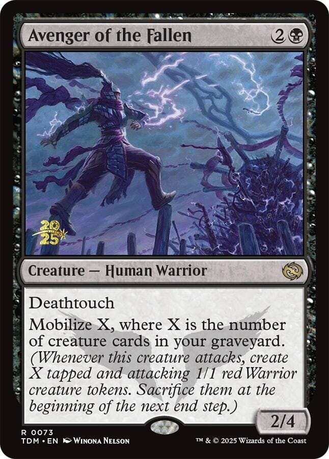 Avenger of the Fallen [Tarkir: Dragonstorm Prerelease Promos] MTG Single Magic: The Gathering  | Multizone: Comics And Games