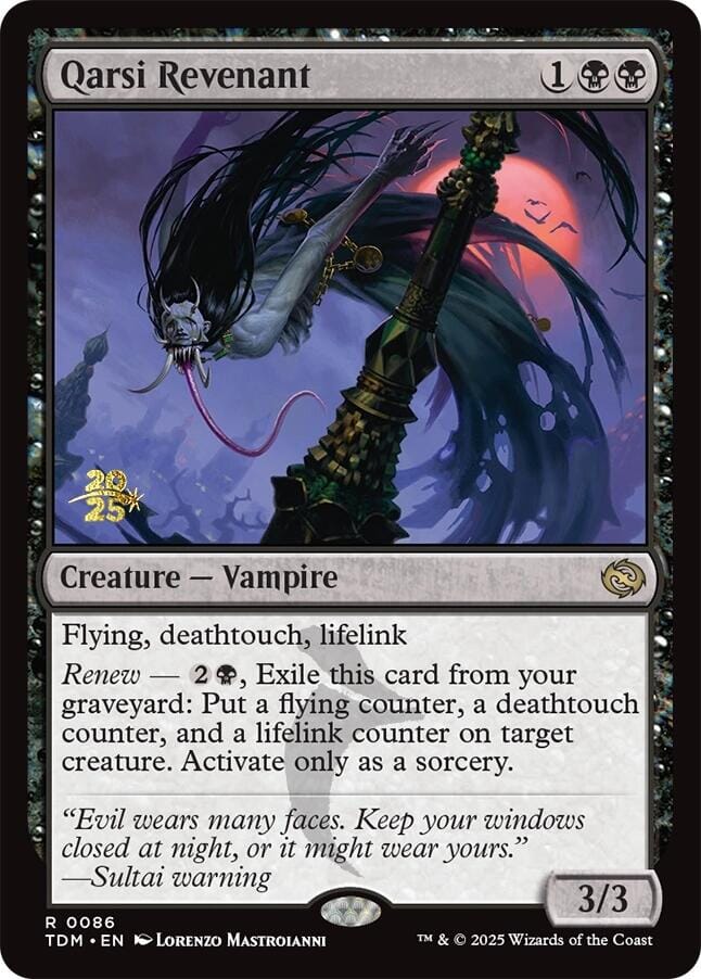 Qarsi Revenant [Tarkir: Dragonstorm Prerelease Promos] MTG Single Magic: The Gathering  | Multizone: Comics And Games