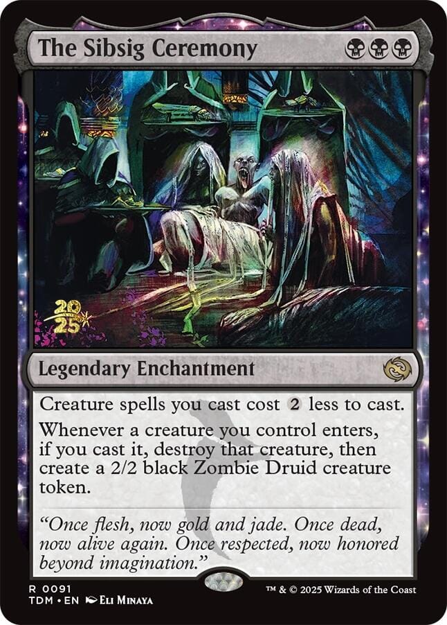 The Sibsig Ceremony [Tarkir: Dragonstorm Prerelease Promos] MTG Single Magic: The Gathering  | Multizone: Comics And Games