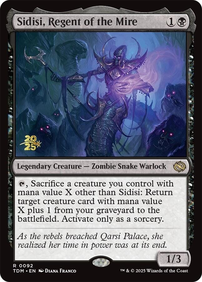 Sidisi, Regent of the Mire [Tarkir: Dragonstorm Prerelease Promos] MTG Single Magic: The Gathering  | Multizone: Comics And Games