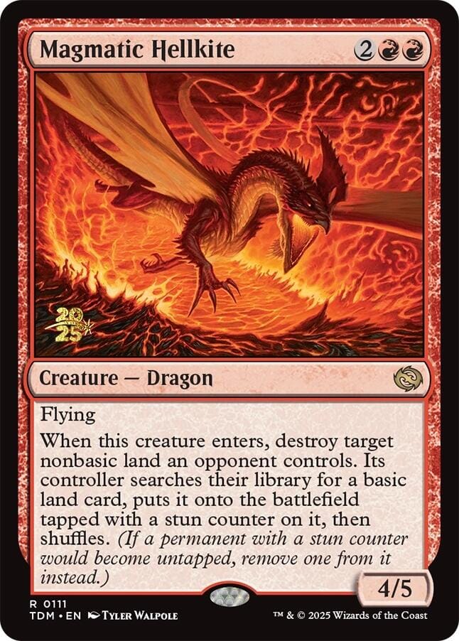 Magmatic Hellkite [Tarkir: Dragonstorm Prerelease Promos] MTG Single Magic: The Gathering  | Multizone: Comics And Games
