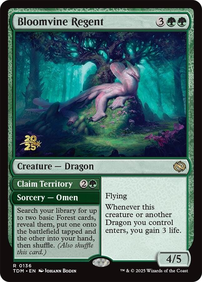 Bloomvine Regent [Tarkir: Dragonstorm Prerelease Promos] MTG Single Magic: The Gathering  | Multizone: Comics And Games