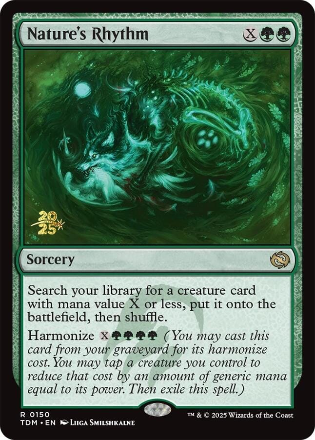 Nature's Rhythm [Tarkir: Dragonstorm Prerelease Promos] MTG Single Magic: The Gathering  | Multizone: Comics And Games