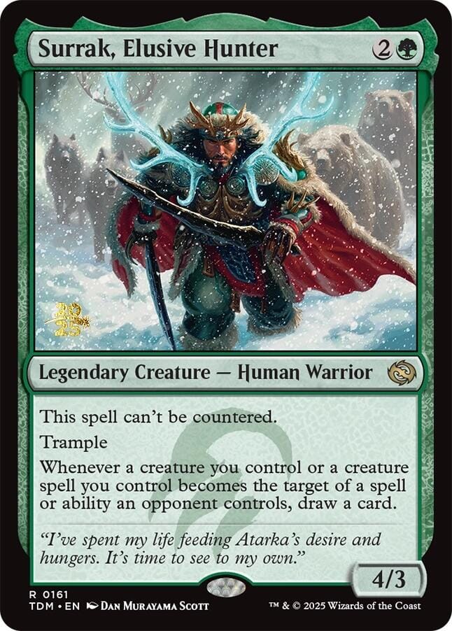 Surrak, Elusive Hunter [Tarkir: Dragonstorm Prerelease Cards] MTG Single Magic: The Gathering  | Multizone: Comics And Games