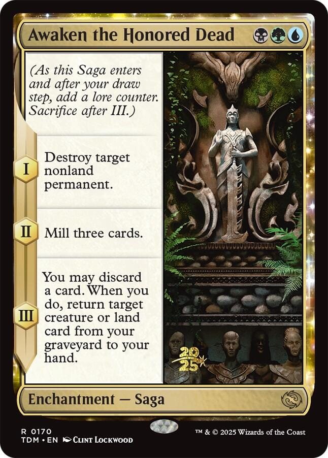 Awaken the Honored Dead [Tarkir: Dragonstorm Prerelease Promos] MTG Single Magic: The Gathering  | Multizone: Comics And Games