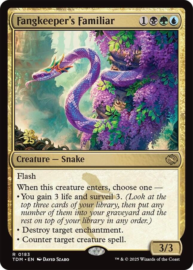 Fangkeeper's Familiar [Tarkir: Dragonstorm Prerelease Cards] MTG Single Magic: The Gathering  | Multizone: Comics And Games