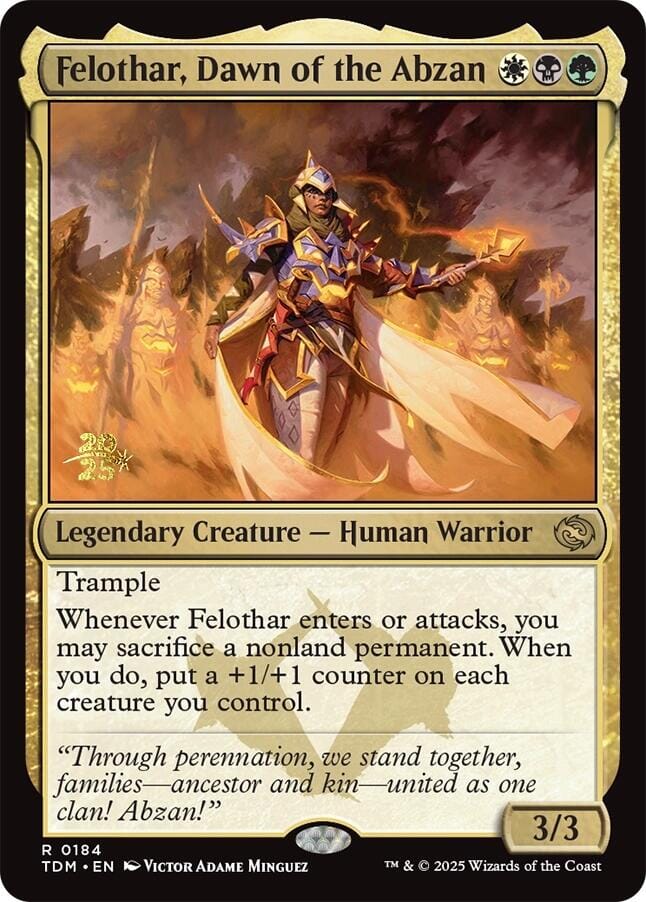 Felothar, Dawn of the Abzan [Tarkir: Dragonstorm Prerelease Cards] MTG Single Magic: The Gathering  | Multizone: Comics And Games
