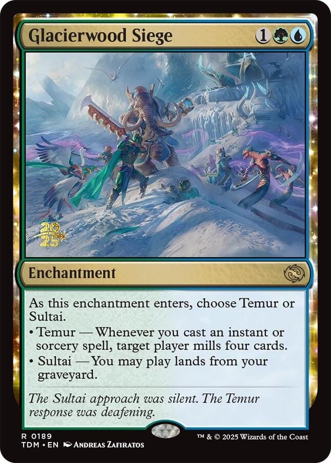 Glacierwood Siege [Tarkir: Dragonstorm Prerelease Promos] MTG Single Magic: The Gathering  | Multizone: Comics And Games