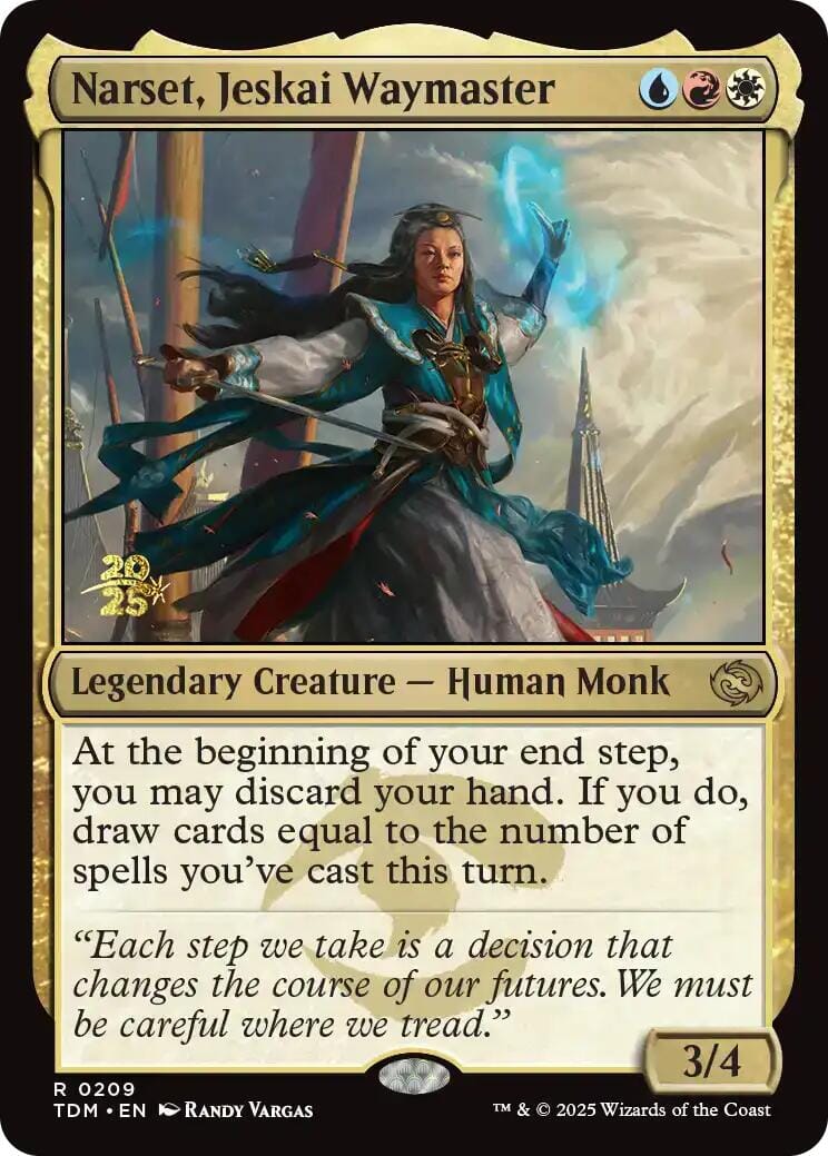 Narset, Jeskai Waymaster [Tarkir: Dragonstorm Prerelease Cards] MTG Single Magic: The Gathering  | Multizone: Comics And Games