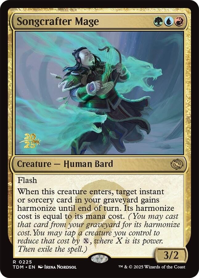 Songcrafter Mage [Tarkir: Dragonstorm Prerelease Cards] MTG Single Magic: The Gathering  | Multizone: Comics And Games