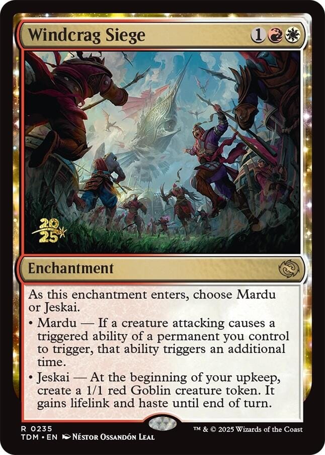 Windcrag Siege [Tarkir: Dragonstorm Prerelease Promos] MTG Single Magic: The Gathering  | Multizone: Comics And Games