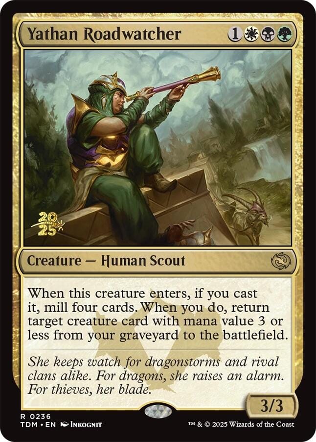 Yathan Roadwatcher [Tarkir: Dragonstorm Prerelease Promos] MTG Single Magic: The Gathering  | Multizone: Comics And Games