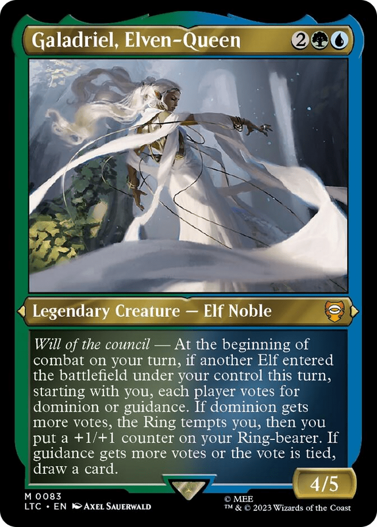 Galadriel, Elven-Queen (Display Commander) [The Lord of the Rings: Tales of Middle-Earth Commander] MTG Single Magic: The Gathering  | Multizone: Comics And Games