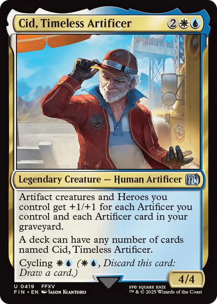 Cid, Timeless Artificer (0419) [FINAL FANTASY] MTG Single Magic: The Gathering  | Multizone: Comics And Games