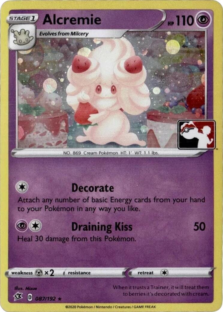 Alcremie (087/192) (Play Pokemon Promo) [League & Championship Cards] Pokemon Single Pokémon  | Multizone: Comics And Games