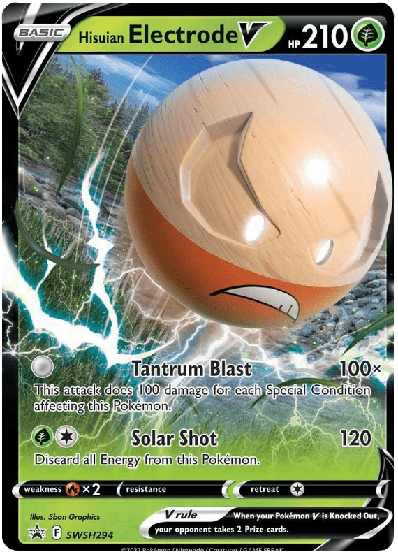 Hisuian Electrode V (SWSH294) (Jumbo Card) [Sword & Shield: Black Star Promos] Pokemon Single Pokémon  | Multizone: Comics And Games