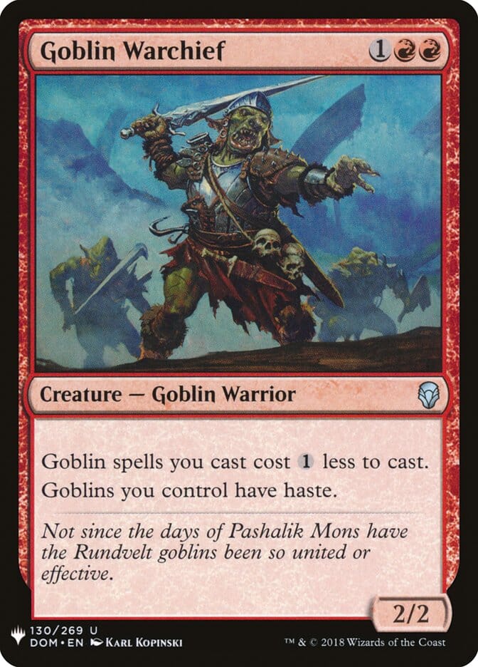Goblin Warchief [The List] MTG Single Magic: The Gathering  | Multizone: Comics And Games