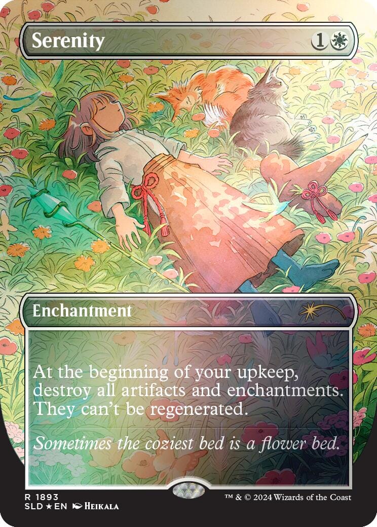 Serenity (Rainbow Foil) [Secret Lair Drop Series] MTG Single Magic: The Gathering  | Multizone: Comics And Games