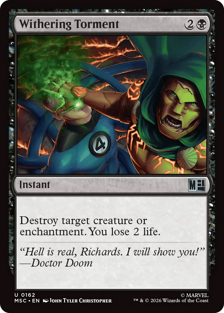 Withering Torment [Marvel Super Heroes Commander] MTG Single Magic: The Gathering  | Multizone: Comics And Games