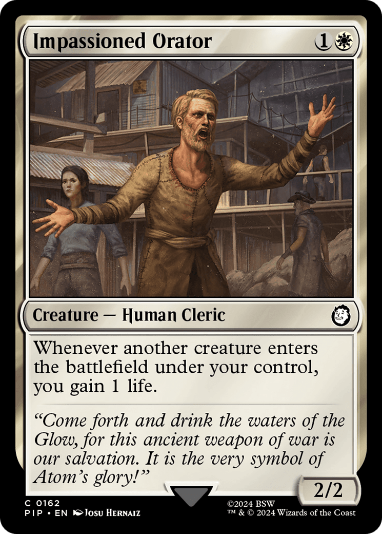 Impassioned Orator [Fallout] MTG Single Magic: The Gathering  | Multizone: Comics And Games