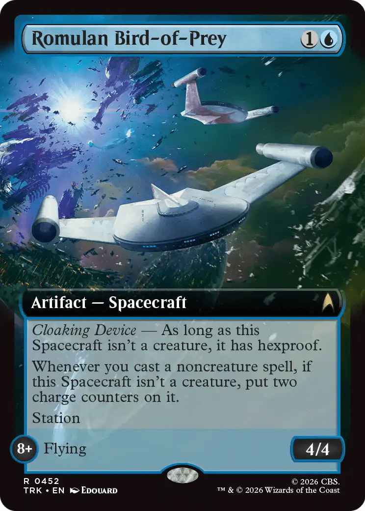Romulan Bird-of-Prey (Extended Art) [Star Trek] MTG Single Magic: The Gathering  | Multizone: Comics And Games