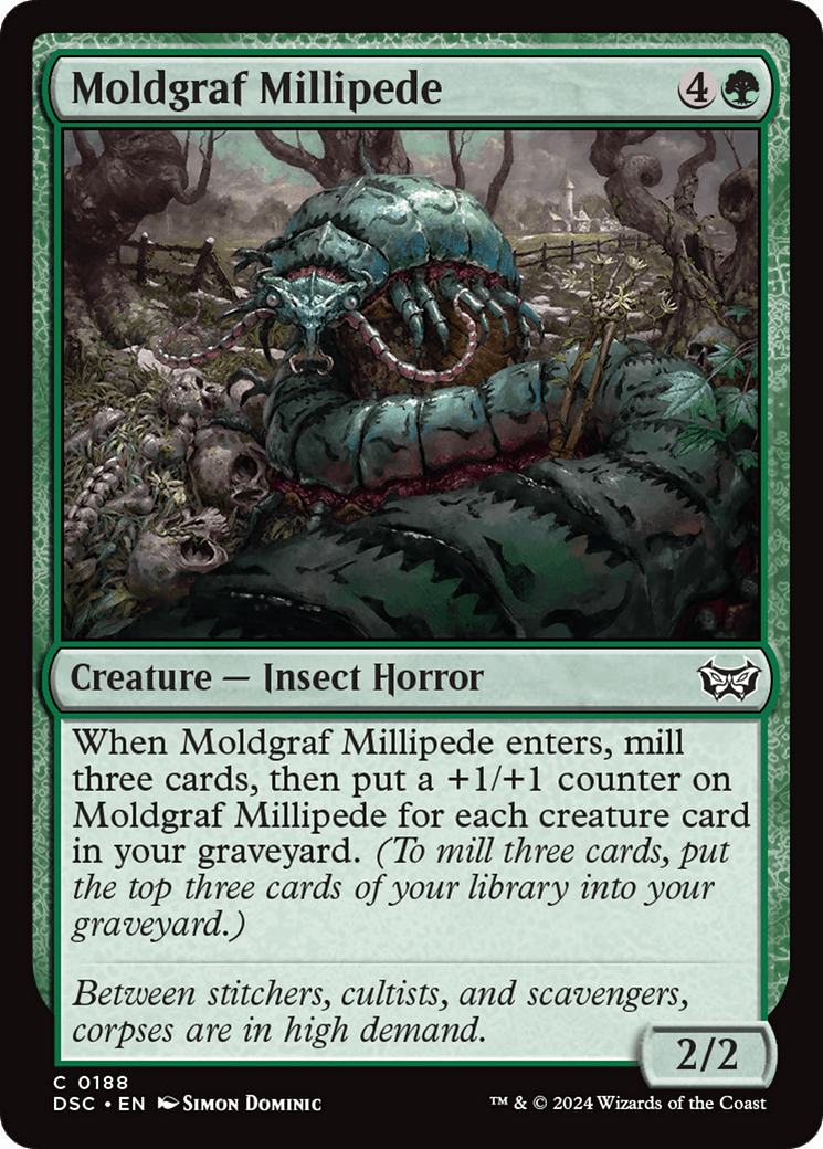Moldgraf Millipede [Duskmourn: House of Horror Commander] MTG Single Magic: The Gathering  | Multizone: Comics And Games