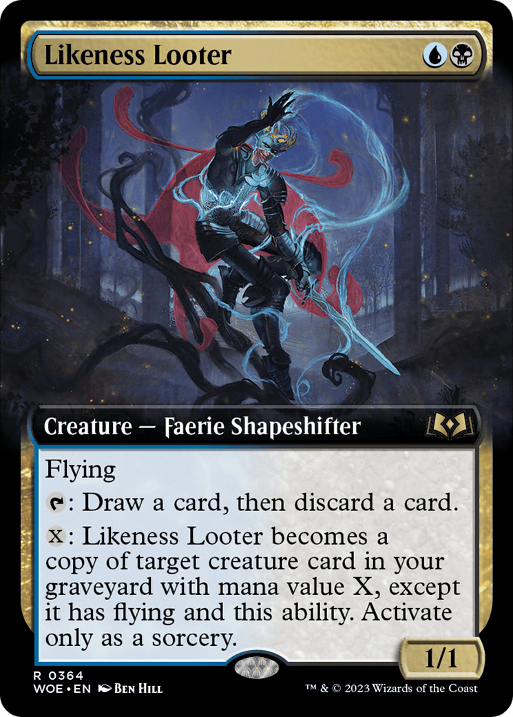 Likeness Looter (Extended Art) [Wilds of Eldraine] MTG Single Magic: The Gathering  | Multizone: Comics And Games