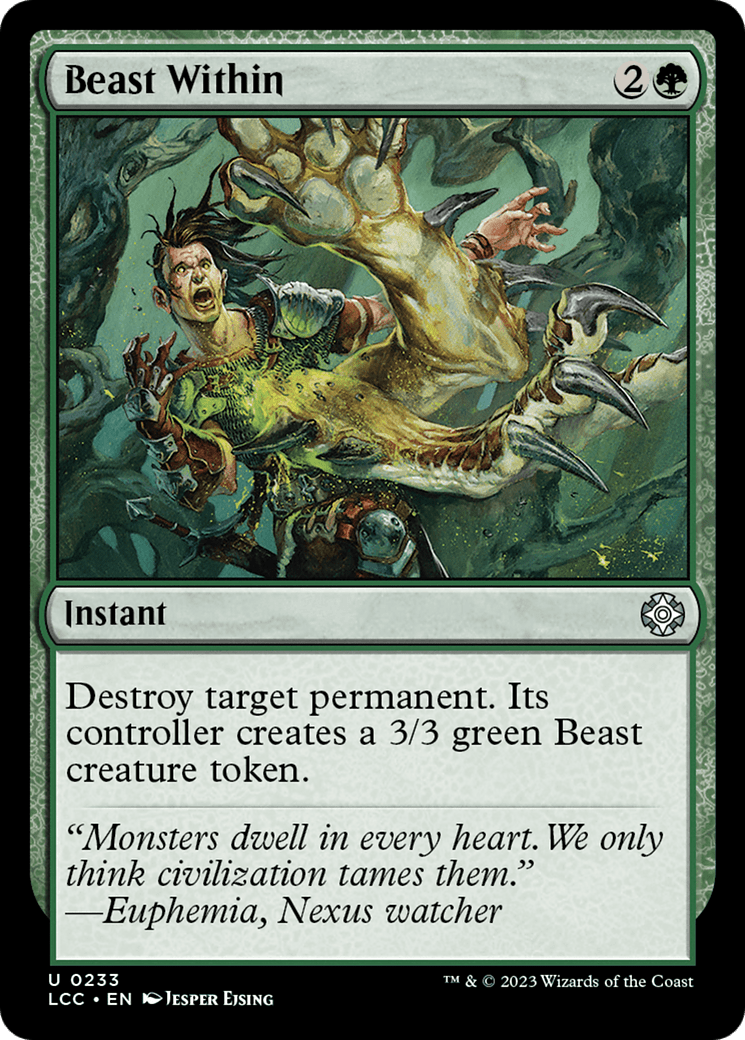 Beast Within [The Lost Caverns of Ixalan Commander] MTG Single Magic: The Gathering  | Multizone: Comics And Games