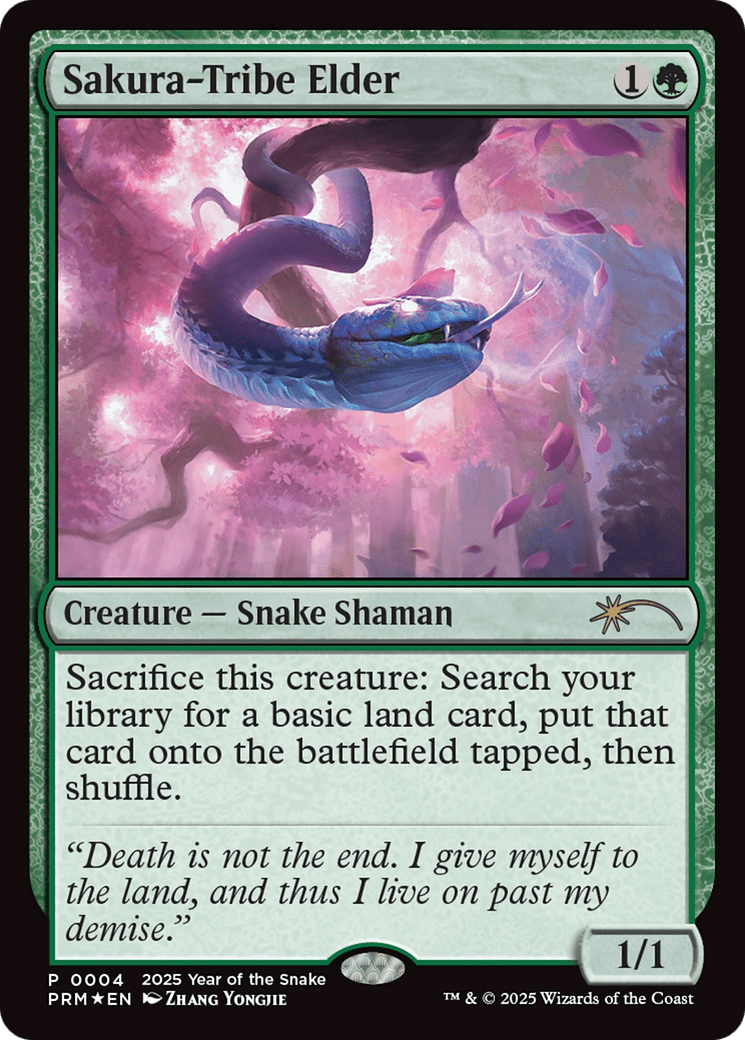 Sakura-Tribe Elder (Year of the Snake 2025) [Standard Showdown Promos] MTG Single Magic: The Gathering  | Multizone: Comics And Games
