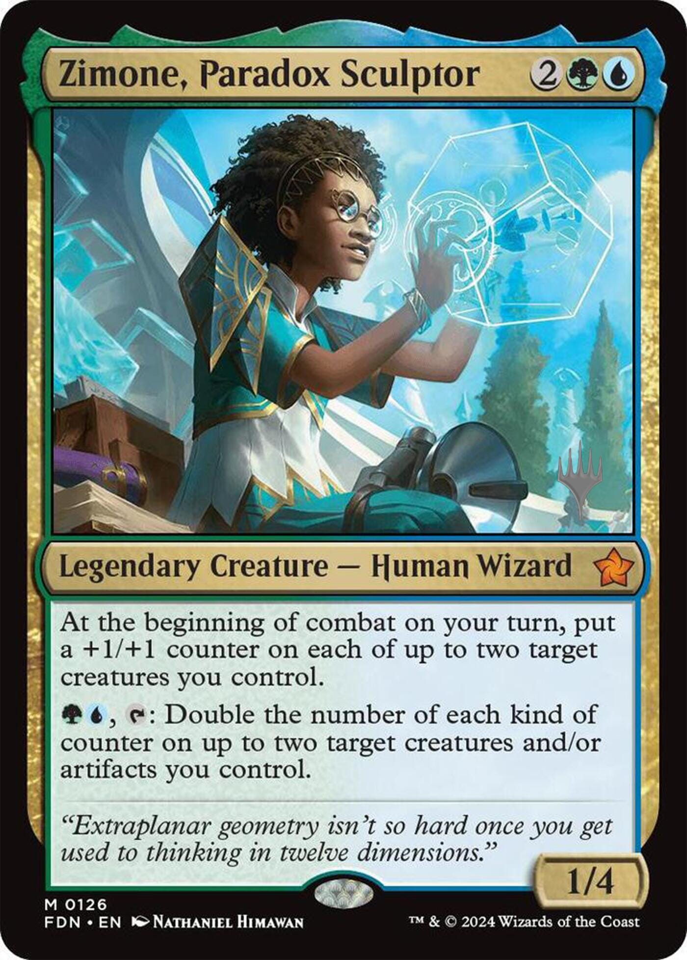 Zimone, Paradox Sculptor (Promo Pack) [Foundations Promos] MTG Single Magic: The Gathering  | Multizone: Comics And Games