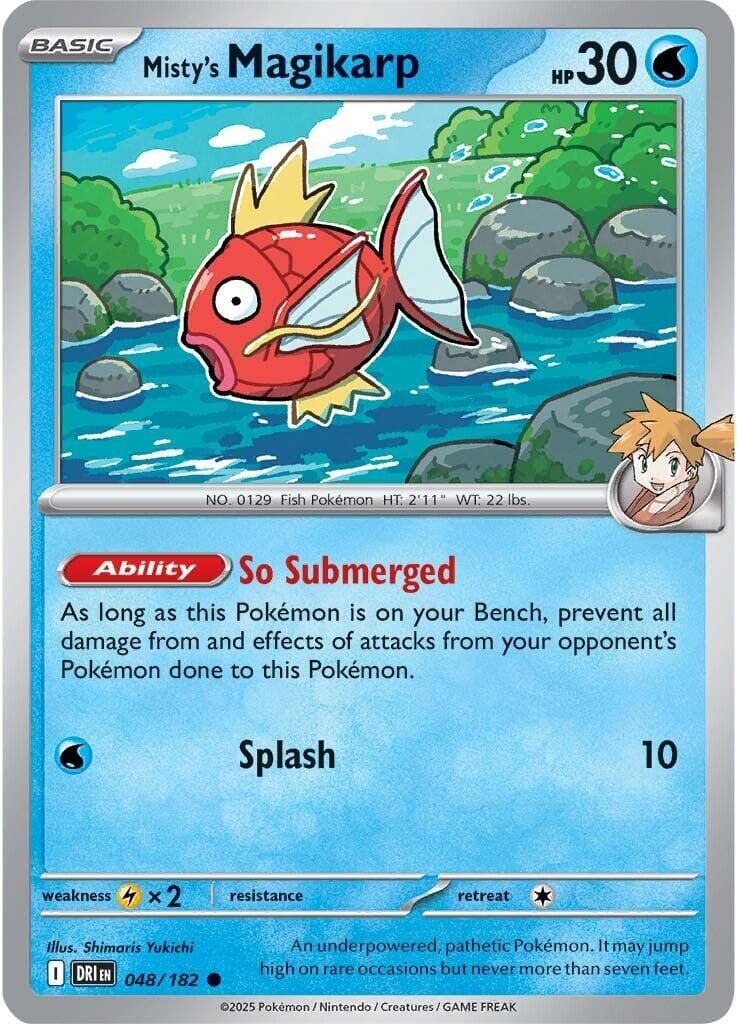Misty's Magikarp (048/182) [Scarlet & Violet: Destined Rivals] Pokemon Single Pokémon  | Multizone: Comics And Games