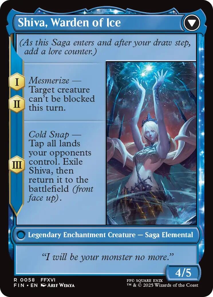 Jill, Shiva's Dominant // Shiva, Warden of Ice [FINAL FANTASY] MTG Single Magic: The Gathering  | Multizone: Comics And Games