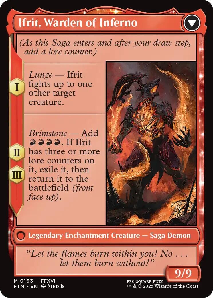 Clive, Ifrit's Dominant // Ifrit, Warden of Inferno [FINAL FANTASY] MTG Single Magic: The Gathering  | Multizone: Comics And Games